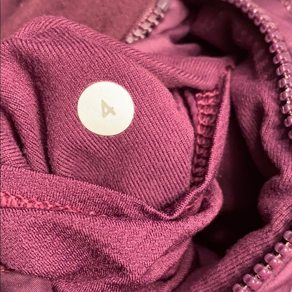 Lululemon First Mile Jacket Darkest Magenta size 4 - Picture 6 of 6